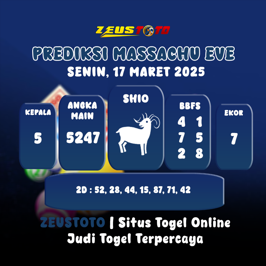 PREDIKSI MASSACHUEVE POOL 17 MARET 2025