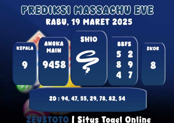 PREDIKSI MASSACHUEVE POOL 19 MARET 2025