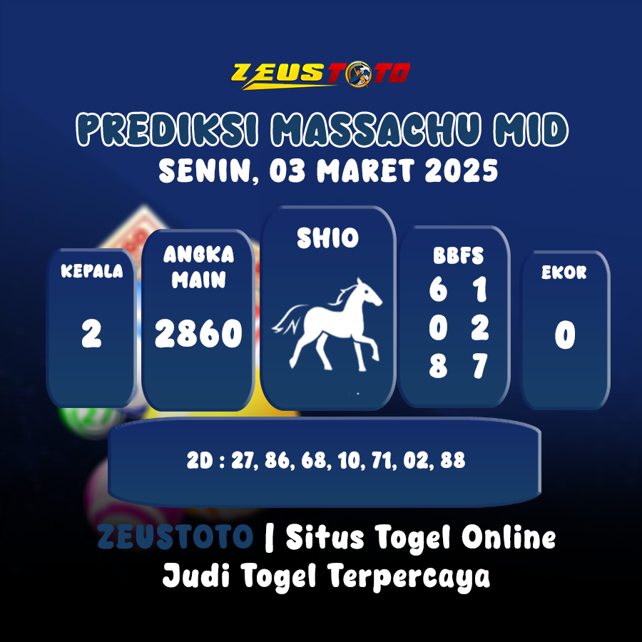 PREDIKSI MASSACHUMID POOL 03 MARET 2025