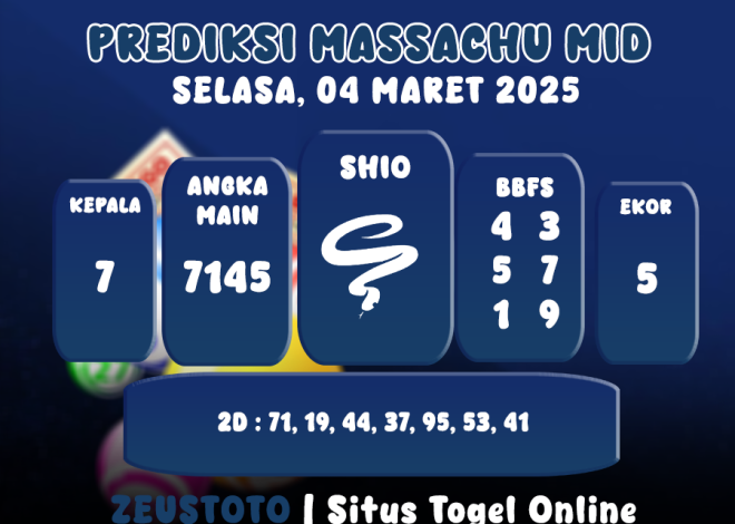 PREDIKSI MASSACHUMID POOL 04 MARET 2025