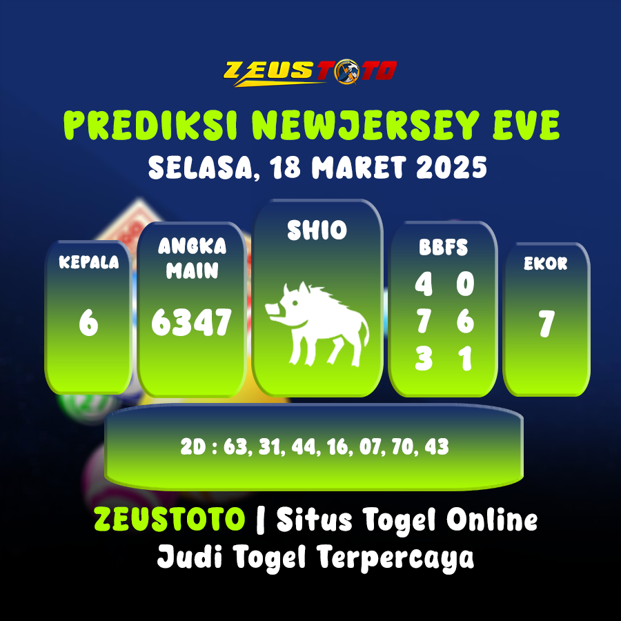 PREDIKSI NEWJERSEYEVE POOL 18 MARET 2025