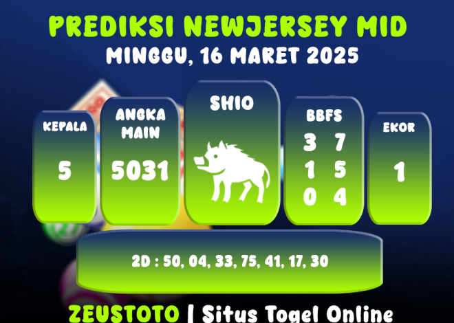 PREDIKSI NEWJERSEYMID POOL 16 MARET 2025