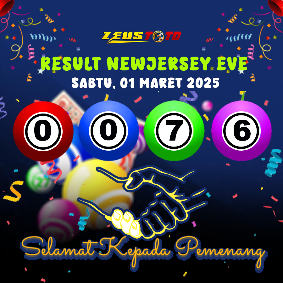 RESULT NEWJERSEYEVE POOL 01 MARET 2025