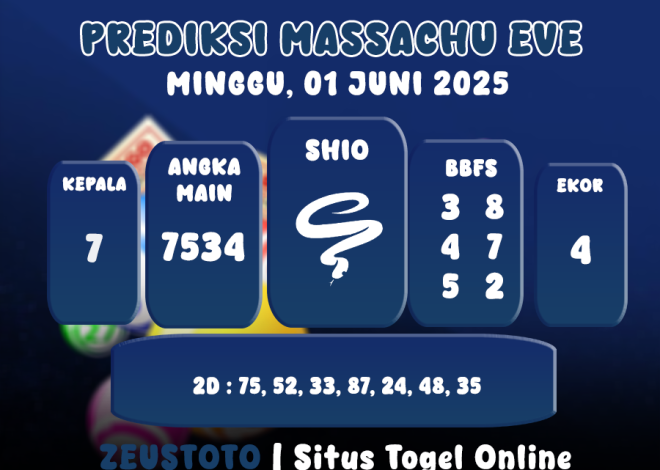 PREDIKSI MASSACHUEVE POOL 01 JUNI 2025