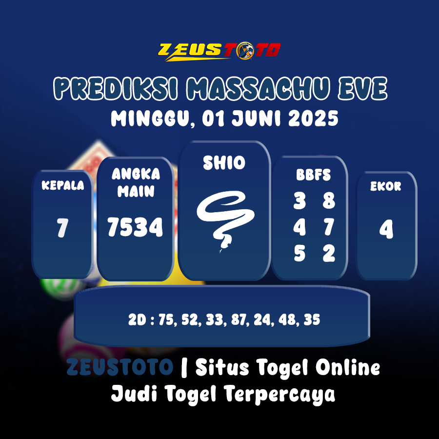 PREDIKSI MASSACHUEVE POOL 01 JUNI 2025