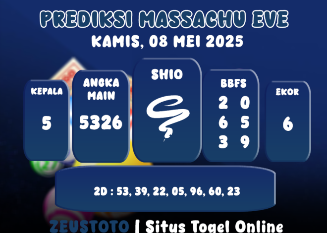 PREDIKSI MASSACHUEVE POOL 08 MEI 2025
