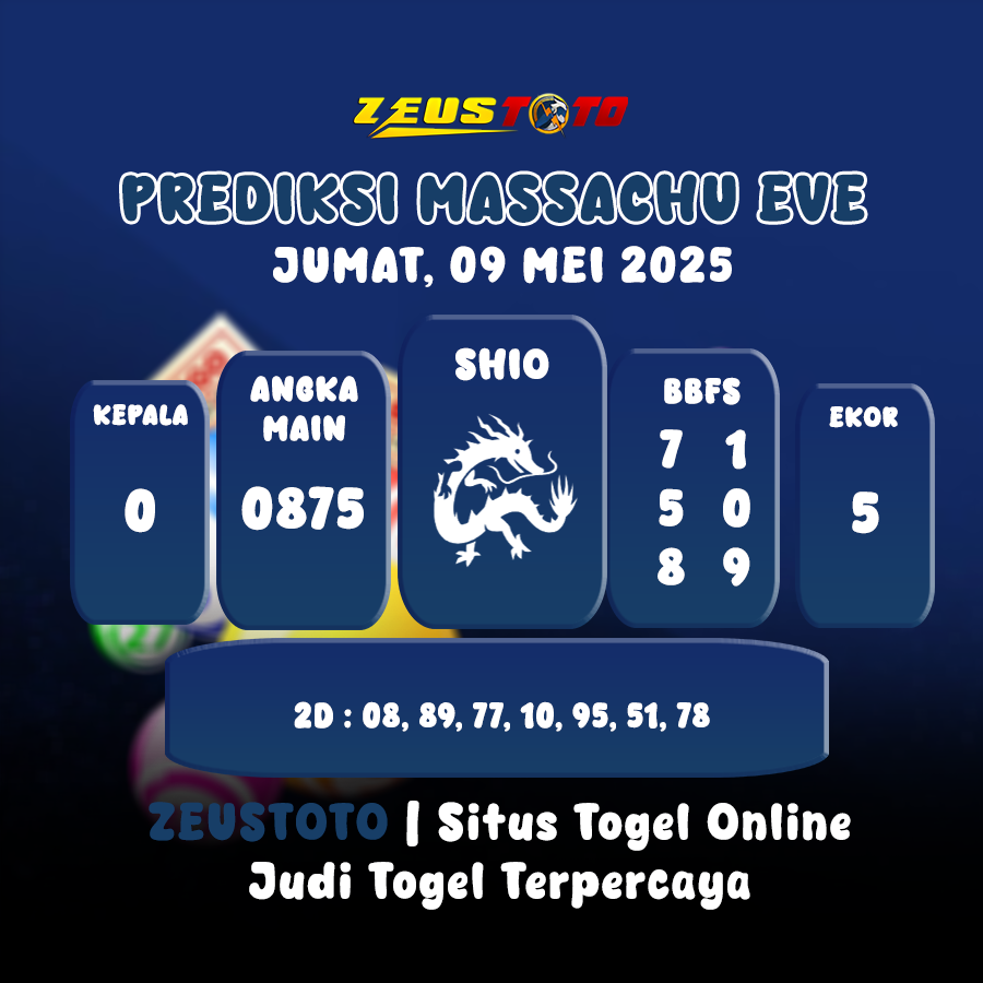 PREDIKSI MASSACHUEVE POOL 09 MEI 2025