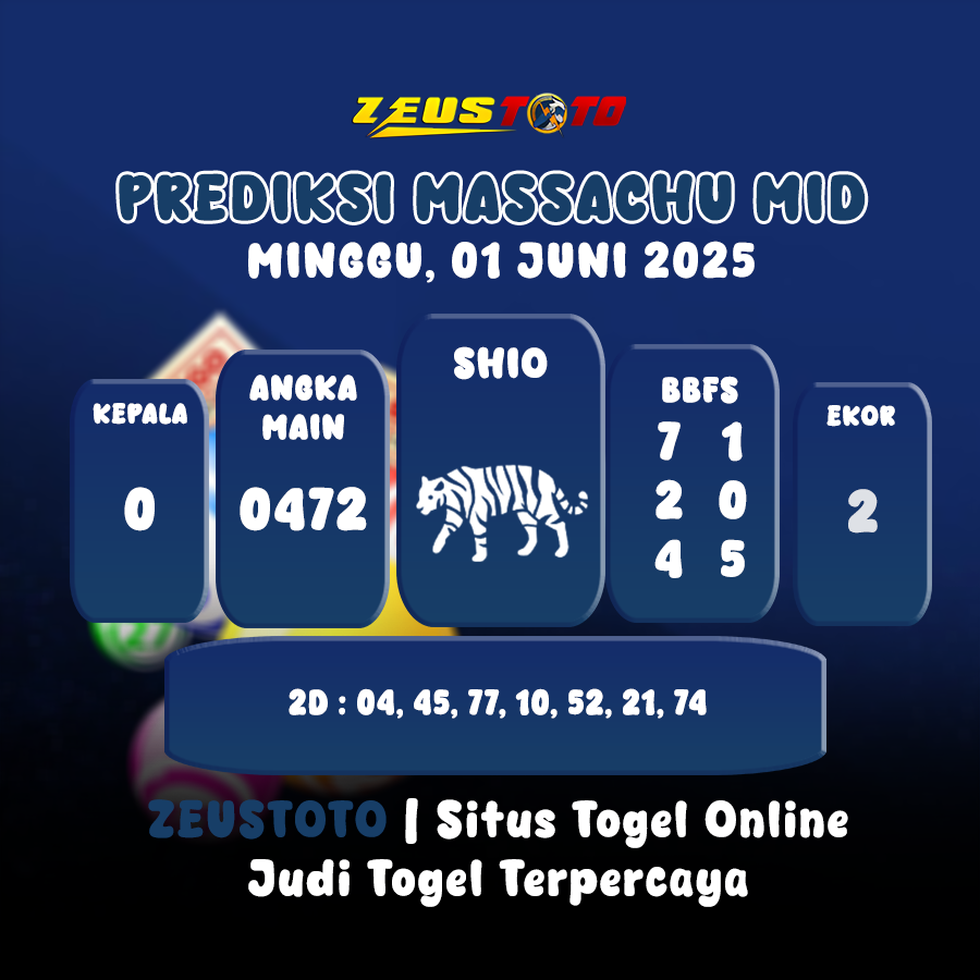 PREDIKSI MASSACHUMID POOL 01 JUNI 2025