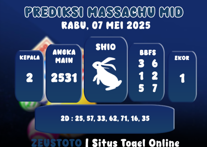 PREDIKSI MASSACHUMID POOL 07 MEI 2025