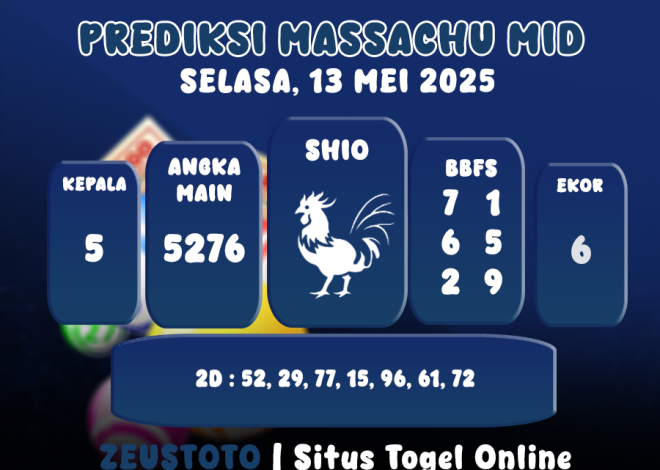 PREDIKSI MASSACHUMID POOL 13 MEI 2025