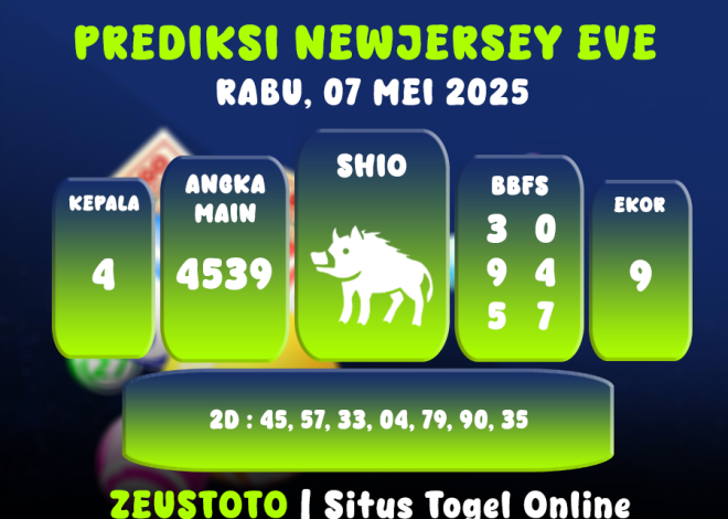 PREDIKSI NEWJERSEYEVE POOL 07 MEI 2025