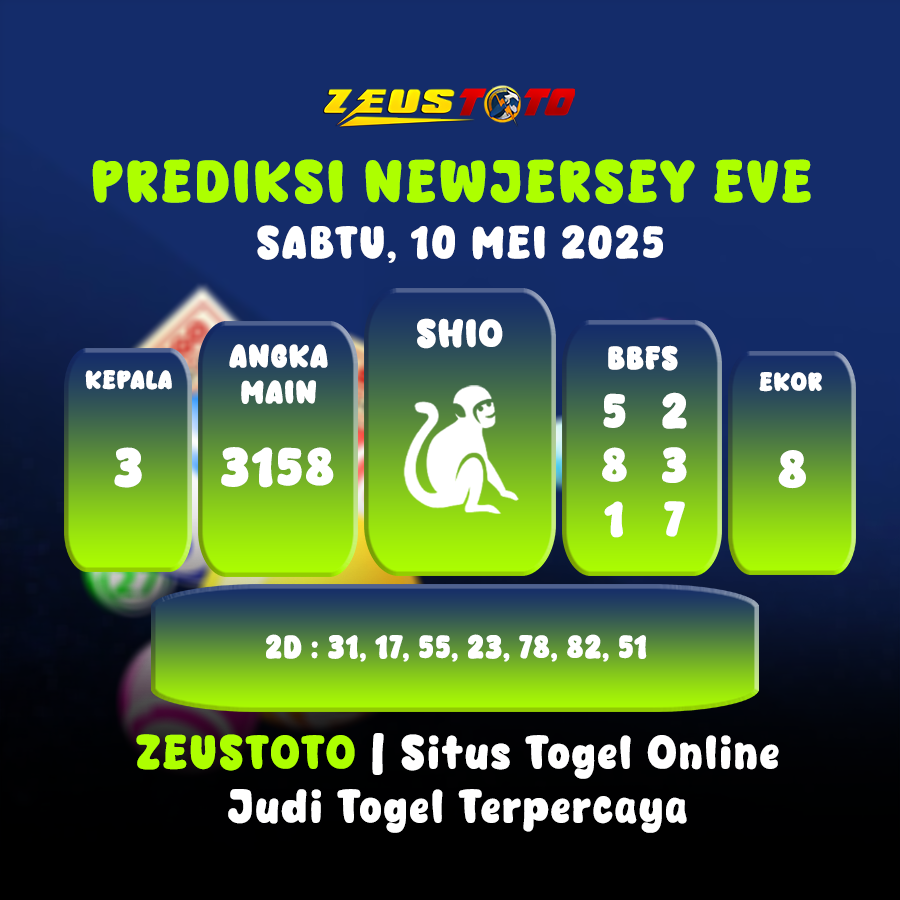 PREDIKSI NEWJERSEYEVE POOL 10 MEI 2025