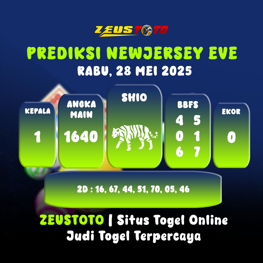 PREDIKSI NEWJERSEYEVE POOL 28 MEI 2025