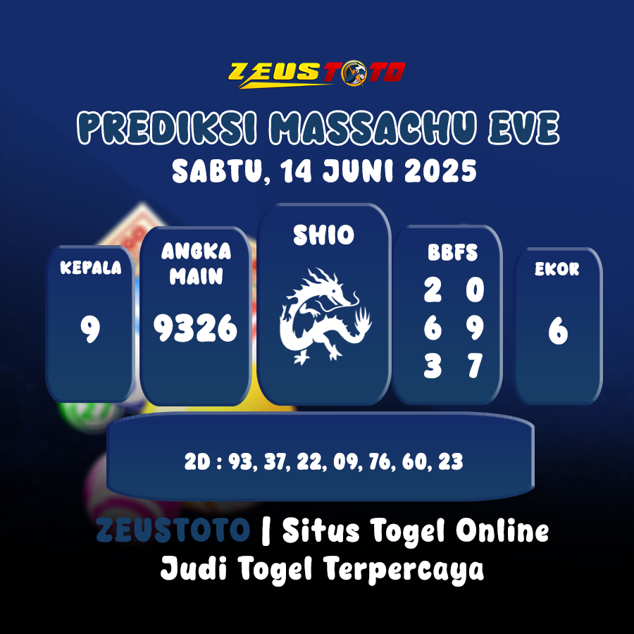 PREDIKSI MASSACHUEVE POOL 14 JUNI 2025