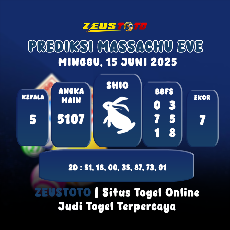PREDIKSI MASSACHUEVE POOL 15 JUNI 2025