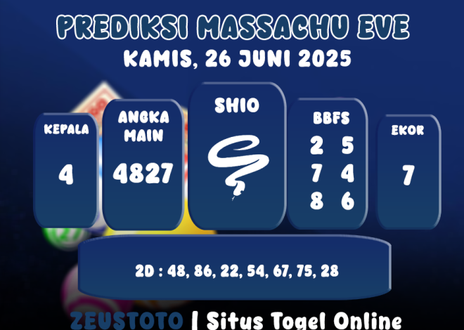 PREDIKSI MASSACHUEVE POOL 26 JUNI 2025