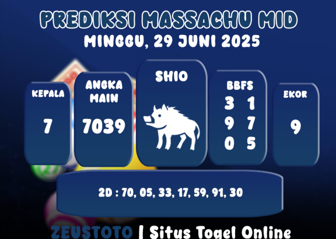 PREDIKSI MASSACHUMID POOL 29 JUNI 2025
