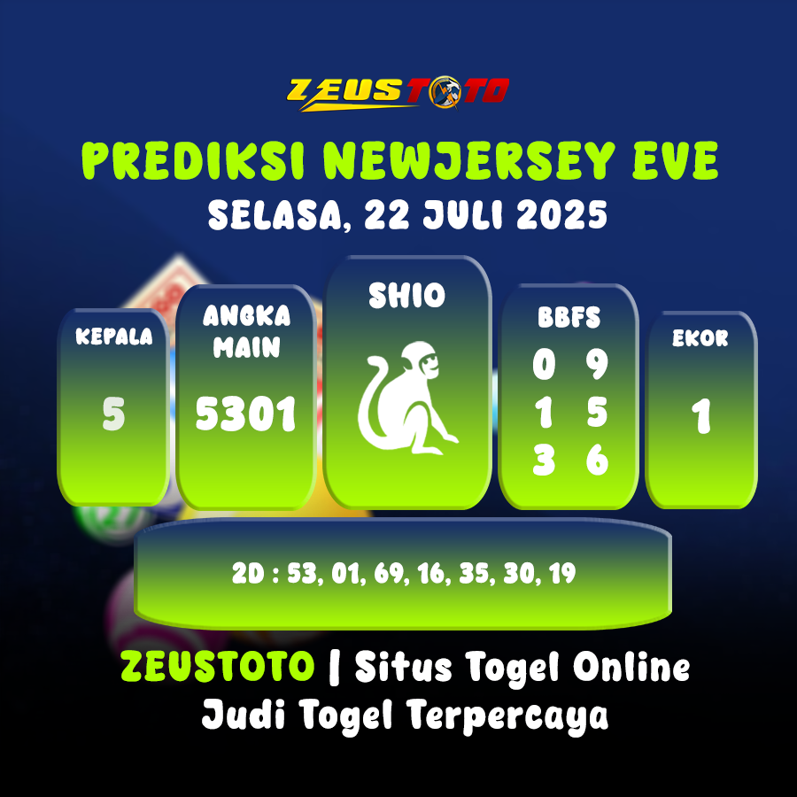 PREDIKSI NEWJERSEYEVE POOL 22 JULI 2025