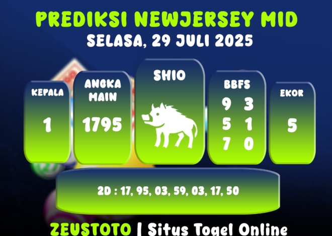 PREDIKSI NEWJERSEYMID POOL 29 JULI 2025