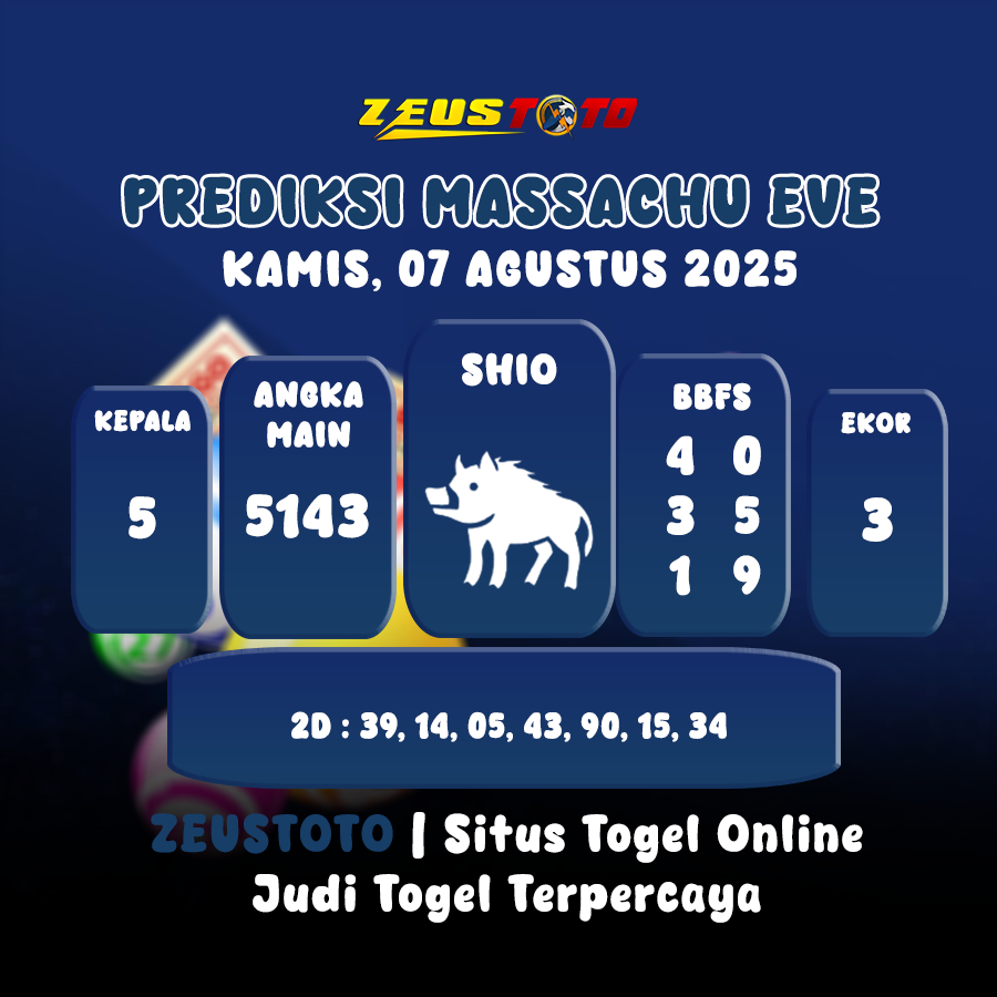 PREDIKSI MASSACHUEVE POOL 07 AGUSTUS 2025