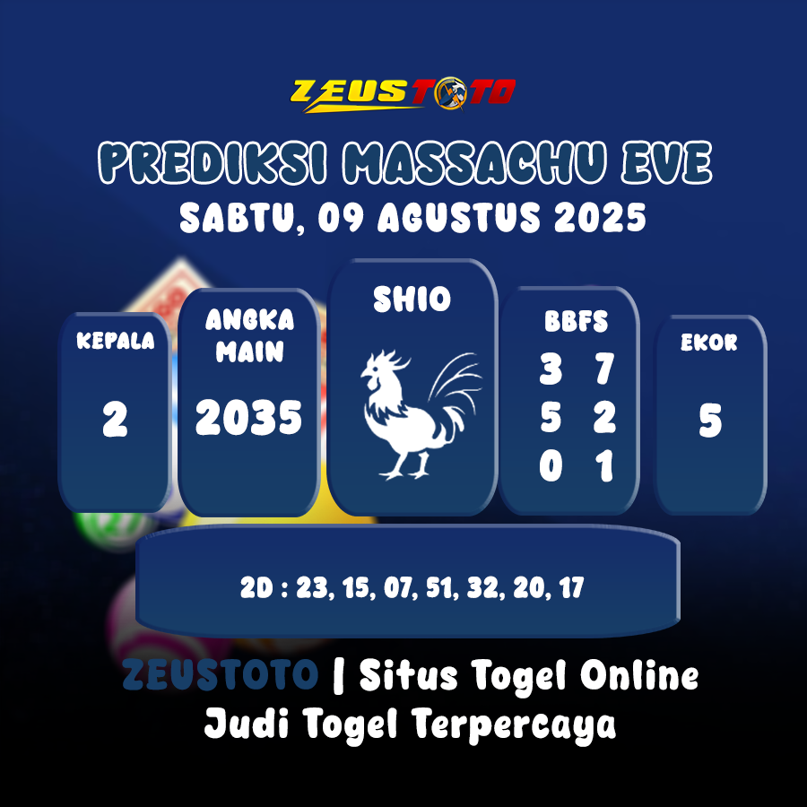 PREDIKSI MASSACHUEVE POOL 09 AGUSTUS 2025