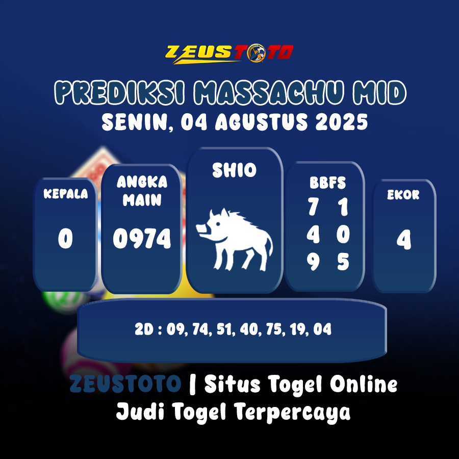 PREDIKSI MASSACHUMID POOL 04 AGUSTUS 2025