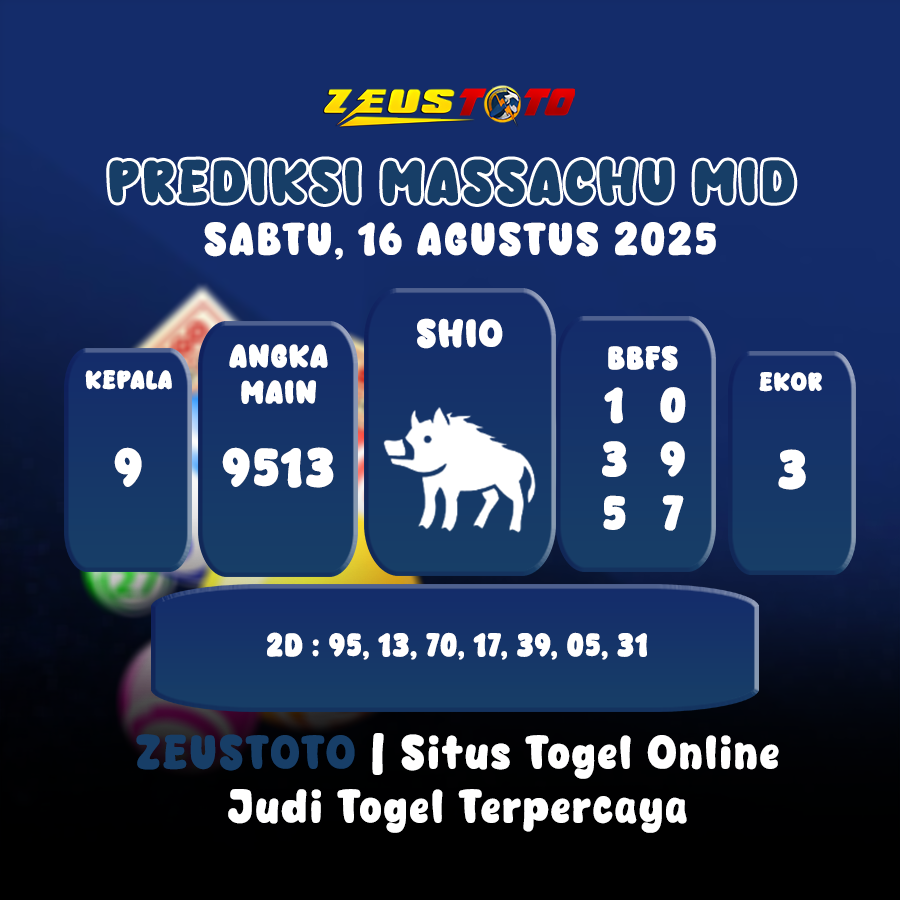 PREDIKSI MASSACHUMID POOL 16 AGUSTUS 2025