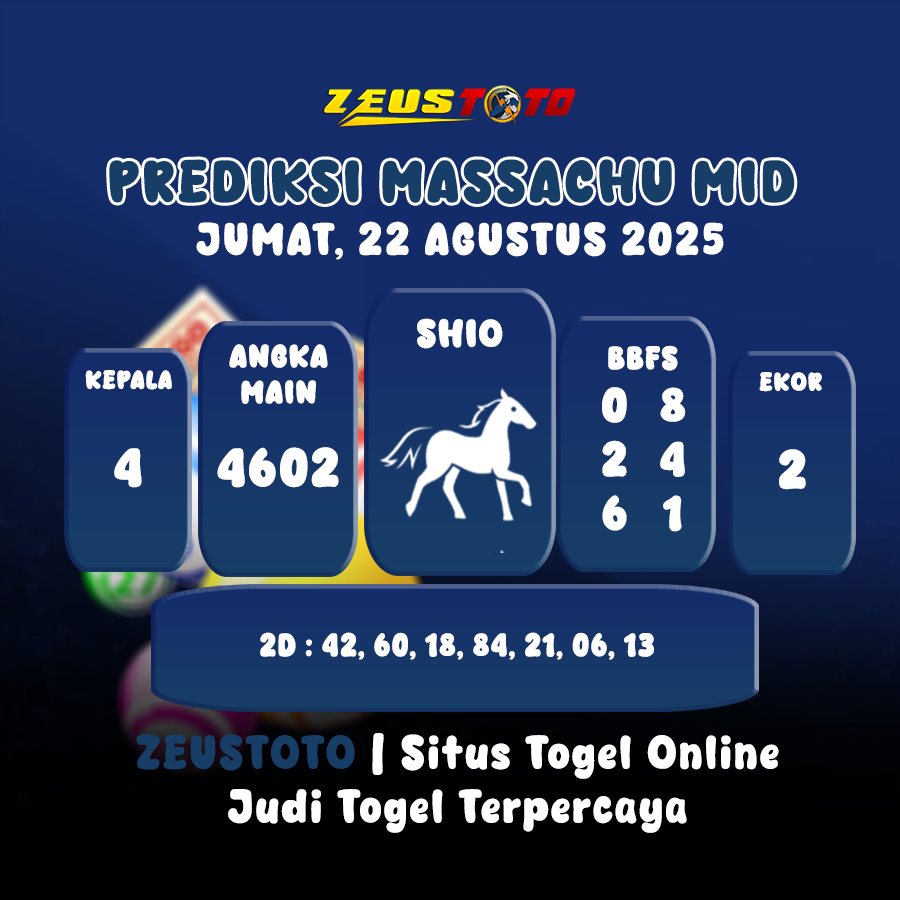 PREDIKSI MASSACHUMID POOL 22 AGUSTUS 2025