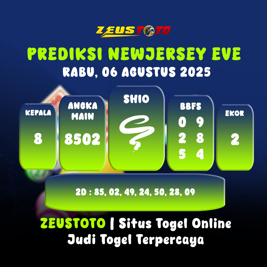 PREDIKSI NEWJERSEYEVE POOL 06 AGUSTUS 2025