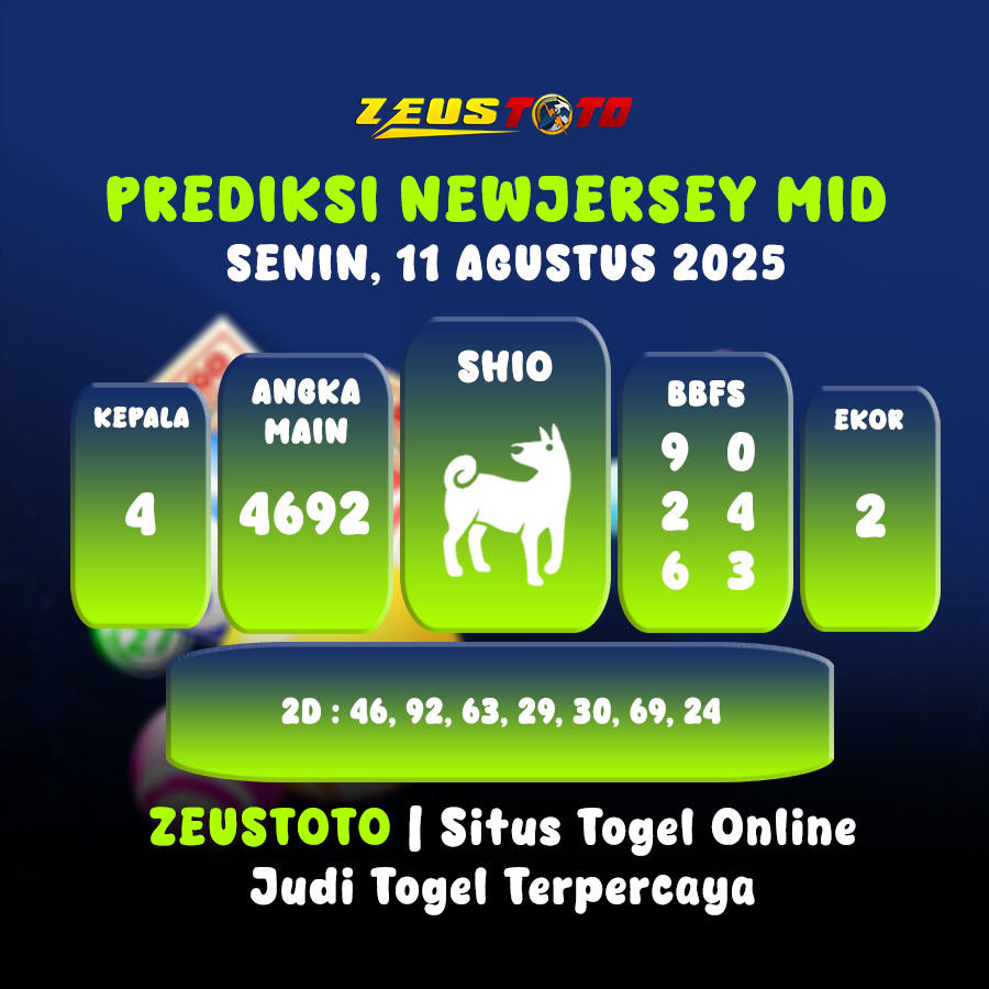 PREDIKSI NEWJERSEYMID POOL 11 AGUSTUS 2025