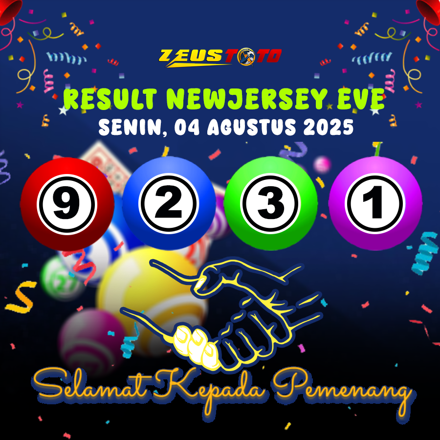 RESULT NEWJERSEYEVE POOL 04 AGUSTUS 2025