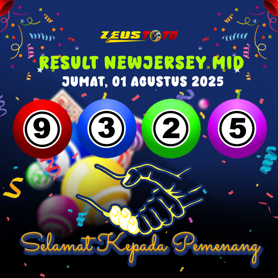 RESULT NEWJERSEYMID POOL 01 AGUSTUS 2025