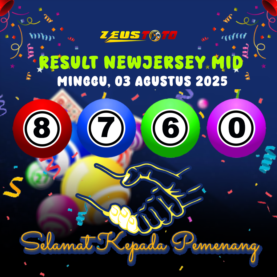 RESULT NEWJERSEYMID POOL 03 AGUSTUS 2025